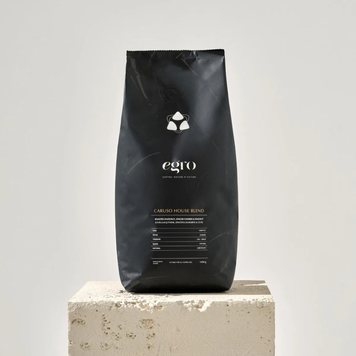 Caruso House Blend I Çekirdek Kahve 1 Kg image 1