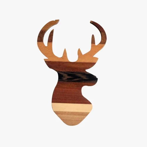 Lamoneta Design - Wood Deer Wall Accessory