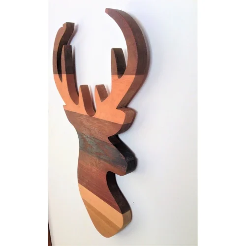 Lamoneta Design - Wood Deer Wall Accessory