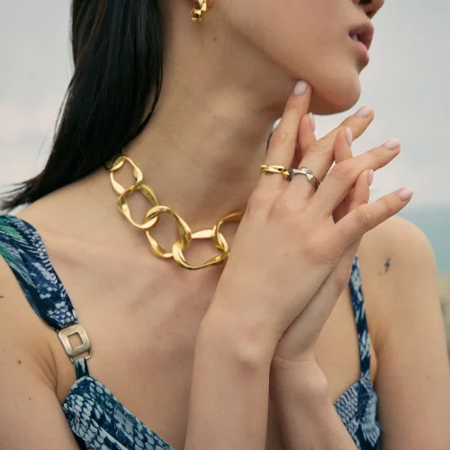 Mishka Jewelry - Aura Vermeil Chain Necklace