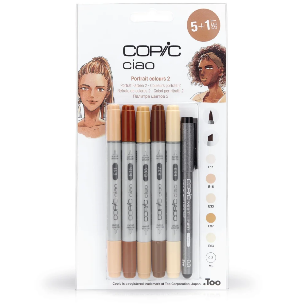 Nuuna - Copic Ciao 5+1 Set Portrait Colors 2 Kalem Seti