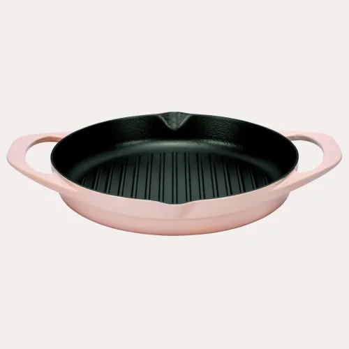 Pot Art - Lotus Double Handled Grilled Cast Iron Pan