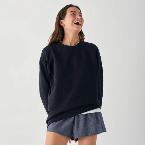 Night And Mild	 - Quilted Sweatshirt