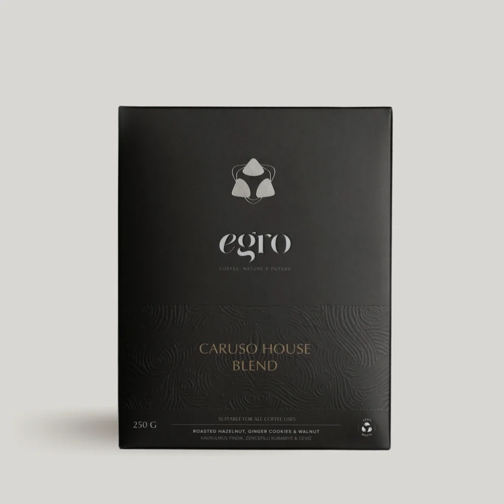 Egro Coffee - Caruso House Blend I Filtre Ve Çekirdek Kahve 250 G