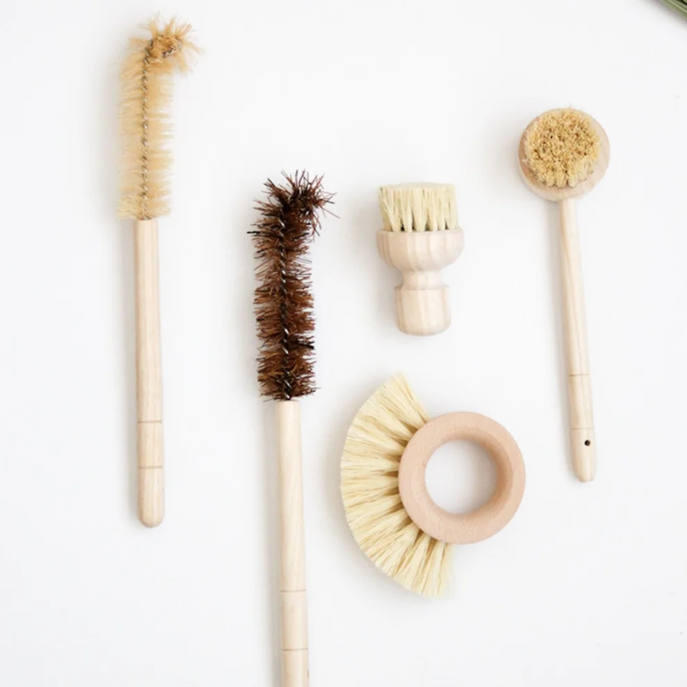 Ham Atelier - Sustainable Cleaning Brush Starter Set For Washing Up Set Of 5