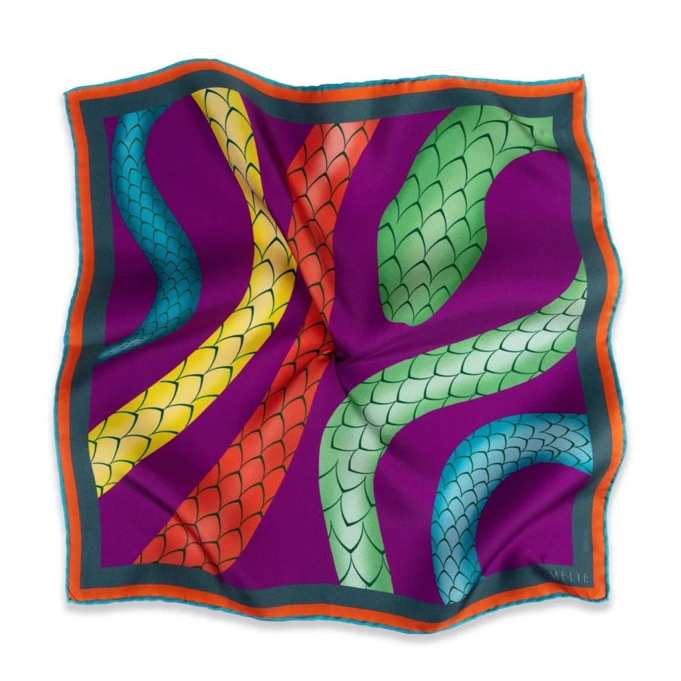 Melie Jewelry - Cleo's Serpent Pocket Square