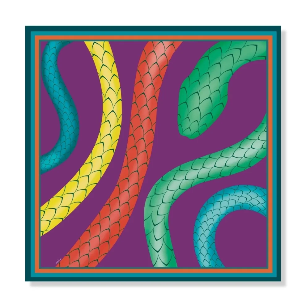 Melie Jewelry - Cleo's Serpent Pocket Square