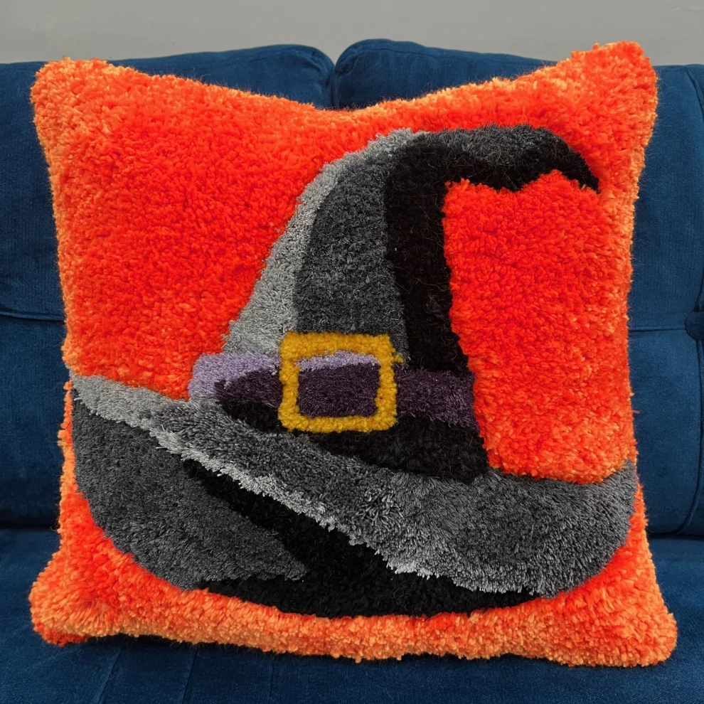 Fille a Fille Design Studio - Halloween Witch Hat Pillow