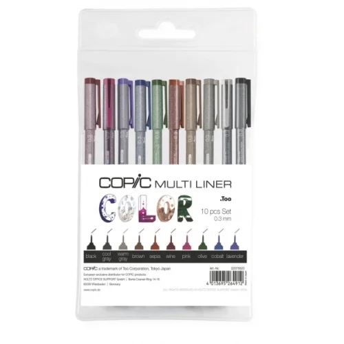 Nuuna - Multiliner Color 0,3 Çizim Kalemi Seti