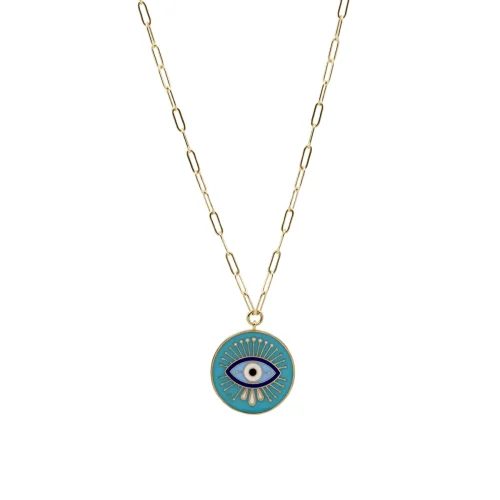 Atelier Petites Pierres - Aqua - Medallion Necklace