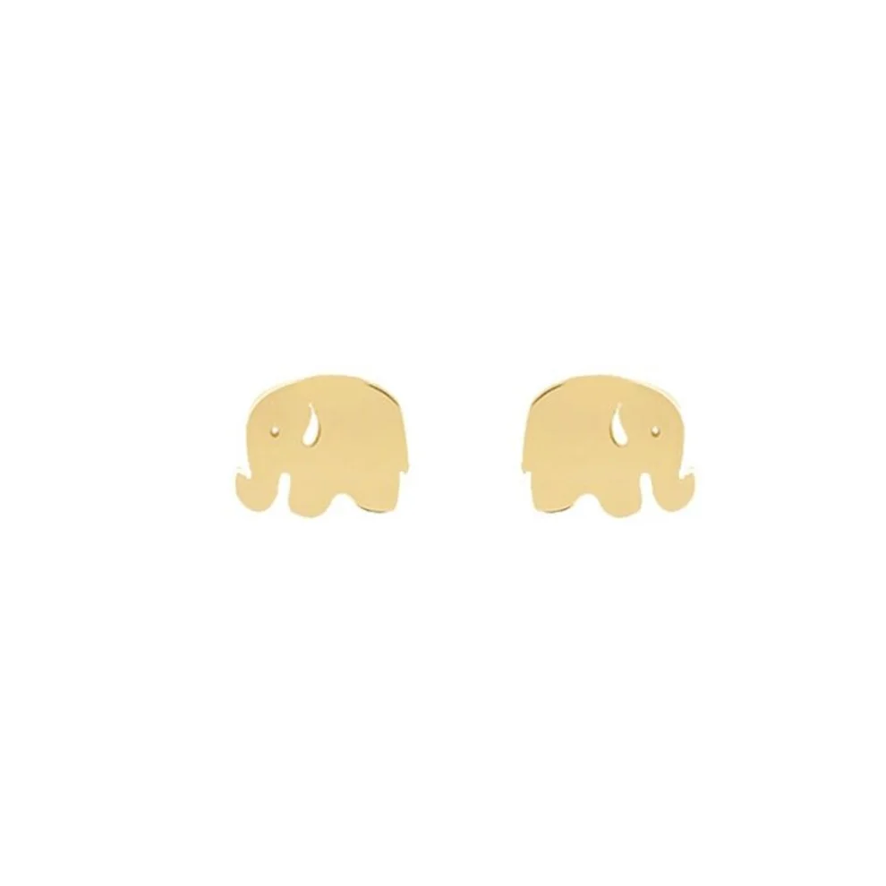 Atelier Petites Pierres - Mini Elephant Fil Küpe