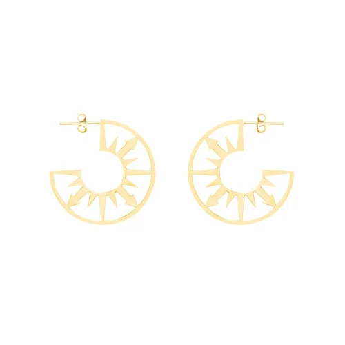 Atelier Petites Pierres - Sunclock - Hoop Earrings