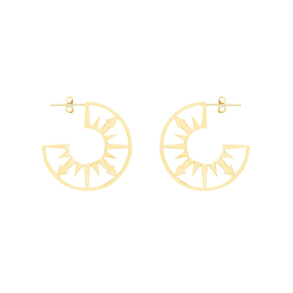 Atelier Petites Pierres - Sunclock - Hoop Earrings