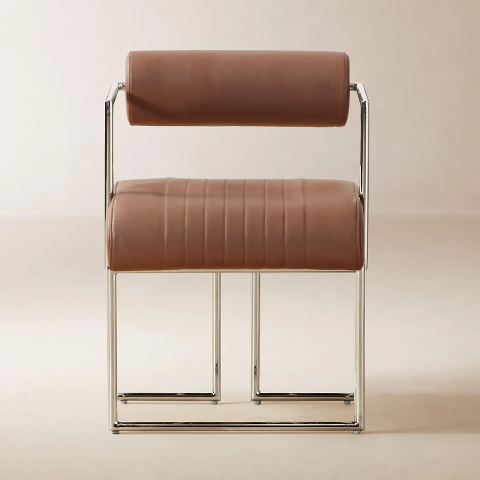Modabilya - Motto Leather Metal Chair