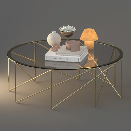 Onur Aygenc Interiors & Design - Foucault Glass Coffee Table