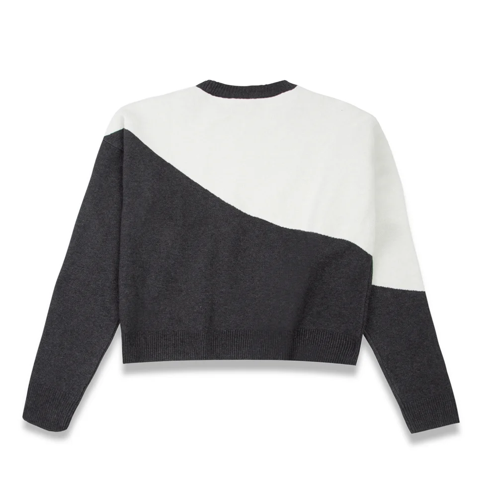 Pemy Store - Faces Cropped Knitwear Sweater