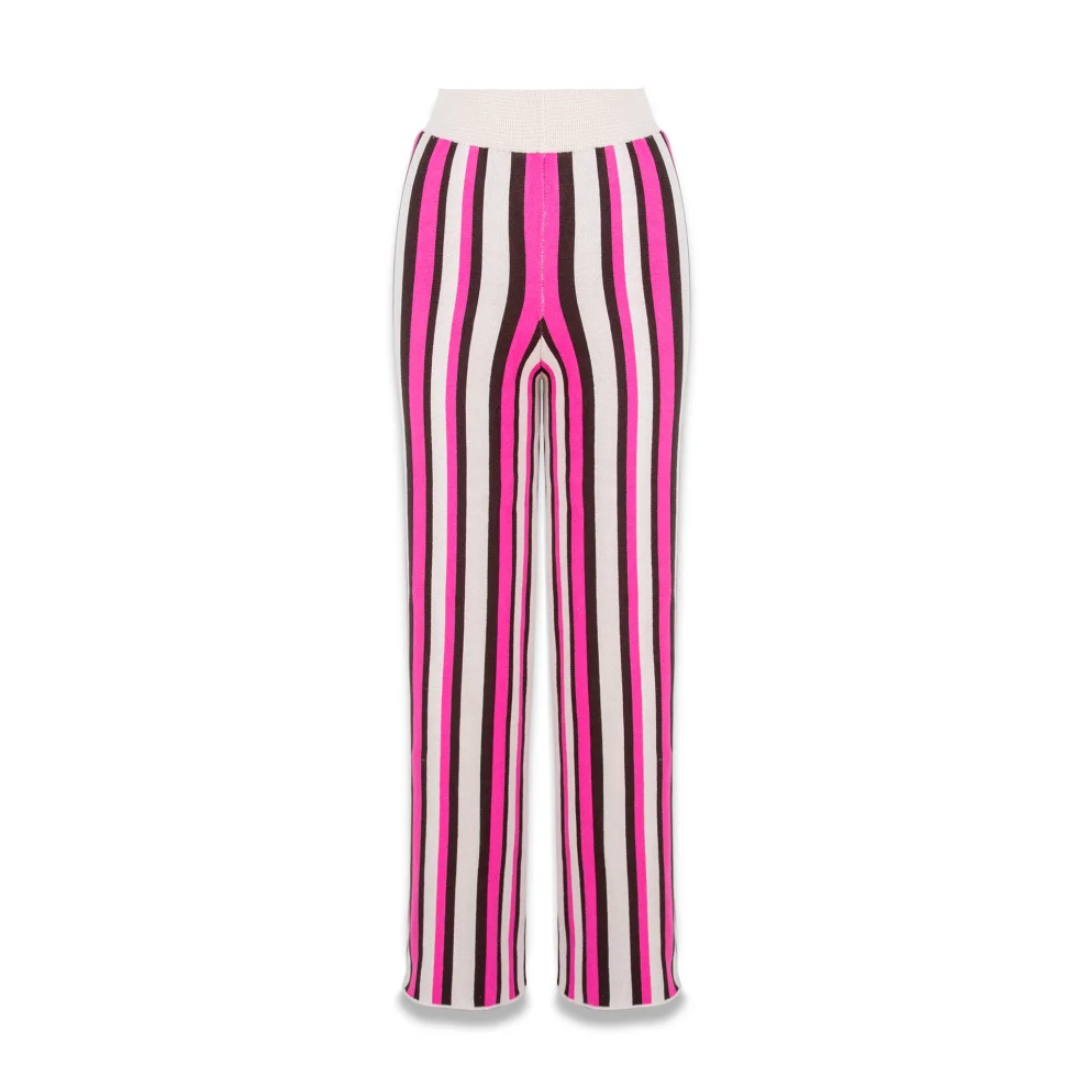 Pemy Store - Stripes Cotton Knitwear Pants