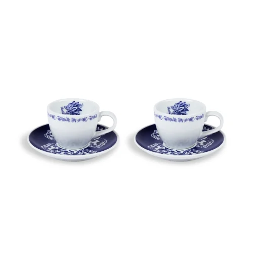 Fern&Co. - Georgian Garden Collection Set of 2 Turkish Coffee