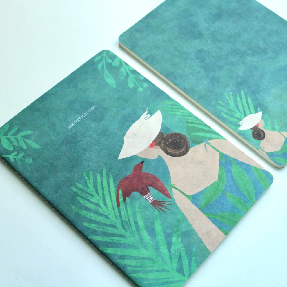 Estel Bensinyor - Tropical Spirit Lined Notebook