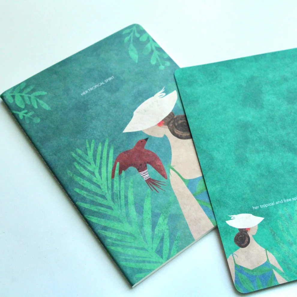 Estel Bensinyor - Tropical Spirit Lined Notebook