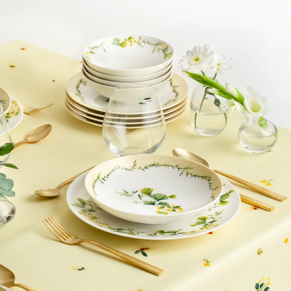 Foa Design - Ginkgo Çukur Tabak 4lü Set