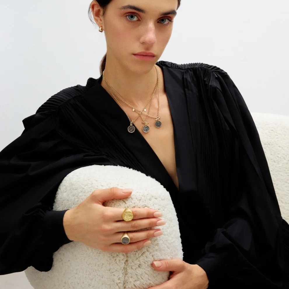 Melie Jewelry - Koç Mühür Yüzük