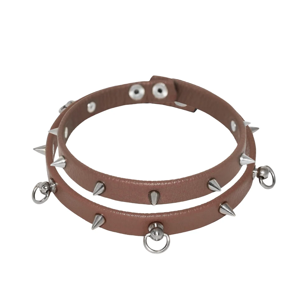 Calyx - Spiked Choker Necklace - Il