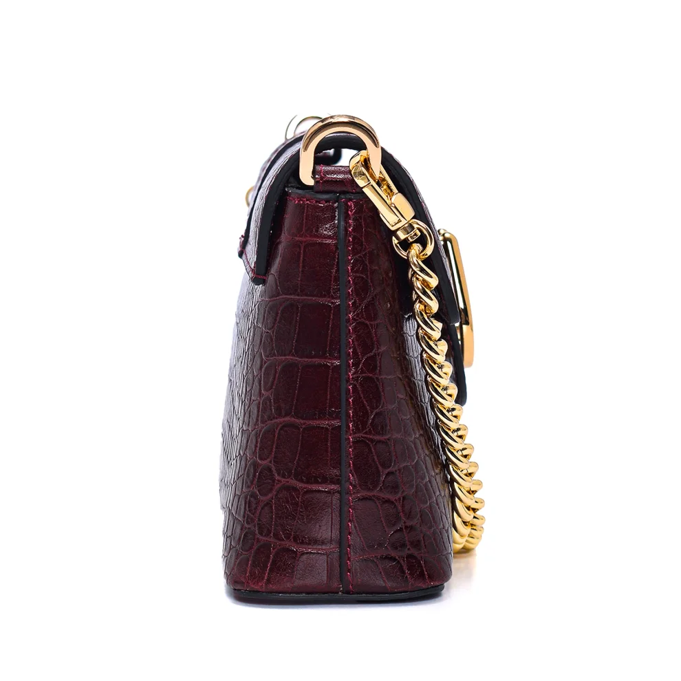 Mare Atelier - Croco Print Leather Kar Shoulder Bag