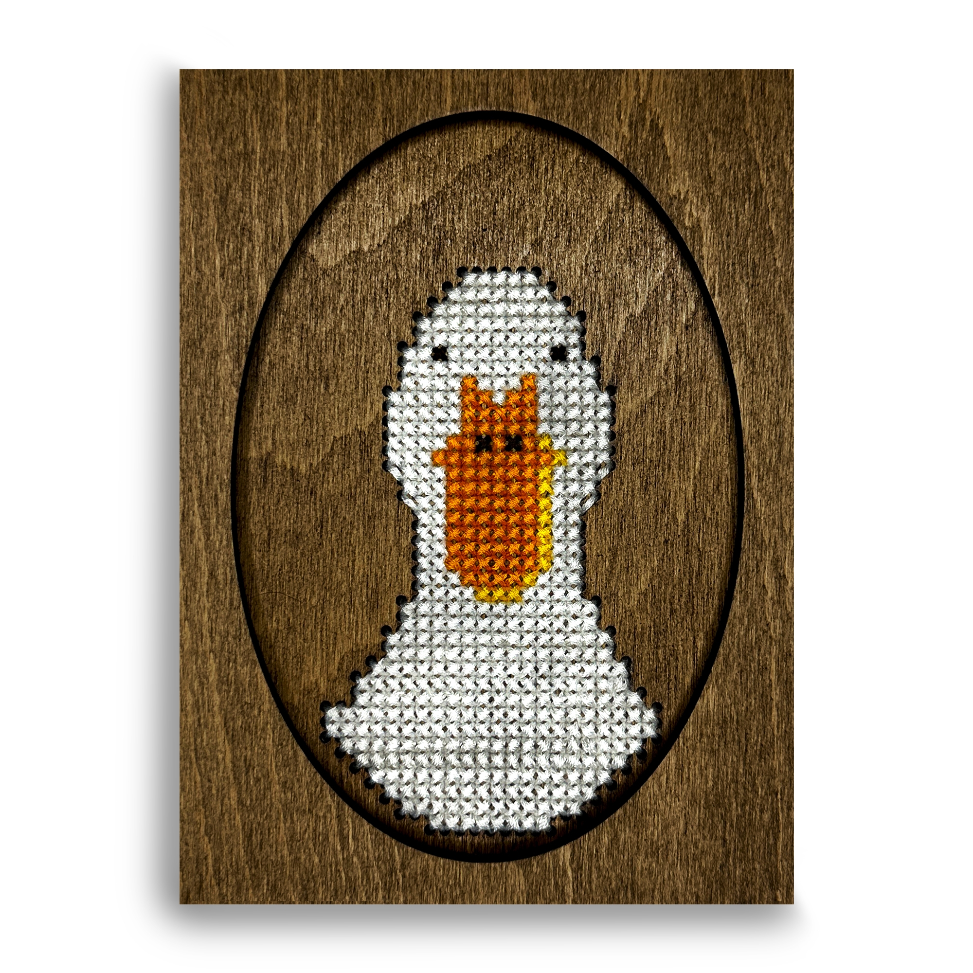 Duck Wooden Cross Stitch Kit