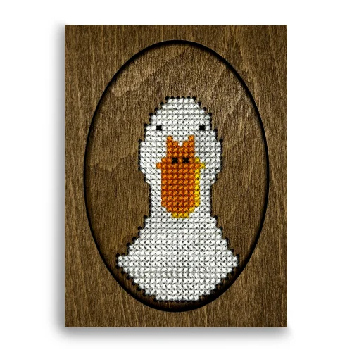 Krostworks - Duck Wooden Cross Stitch Kit