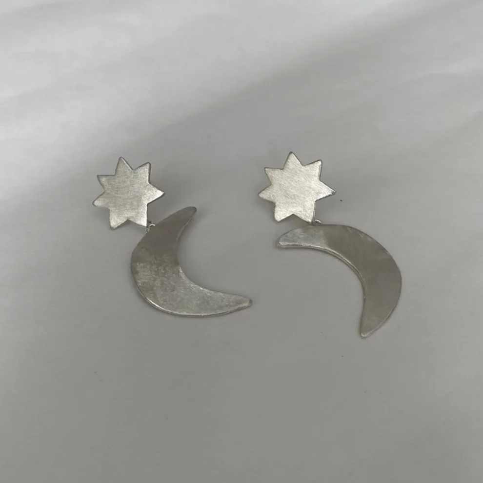 Maja Jewels - Star & Moon Küpe