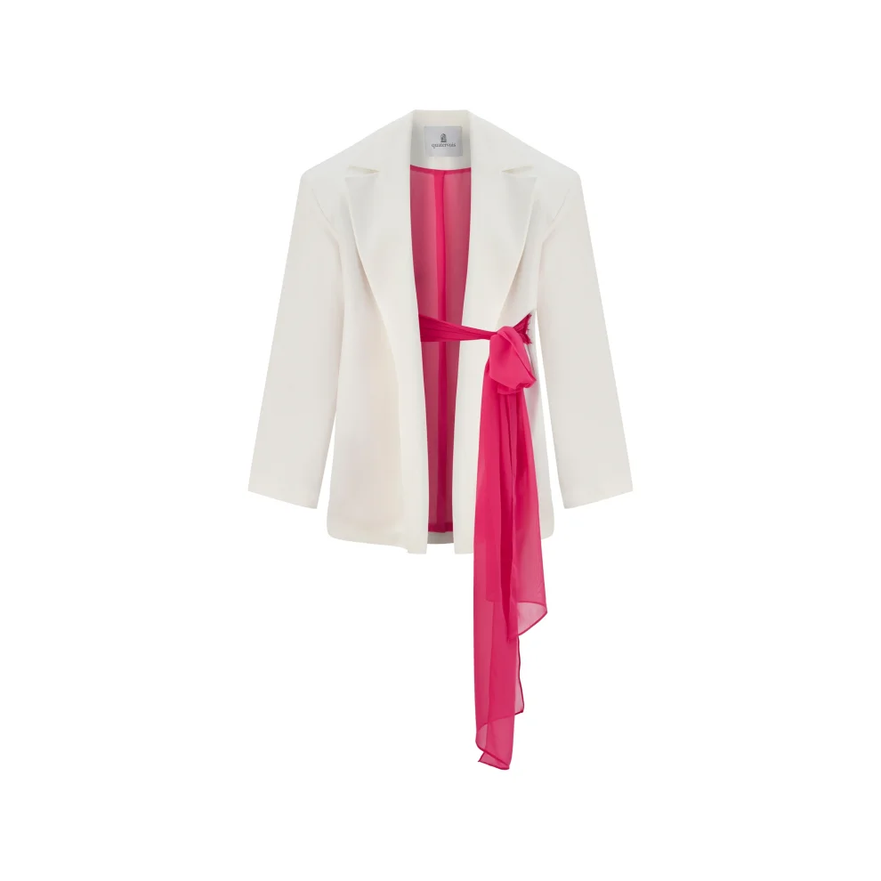 Quatervois - Oversize Jacket With Removable Belt