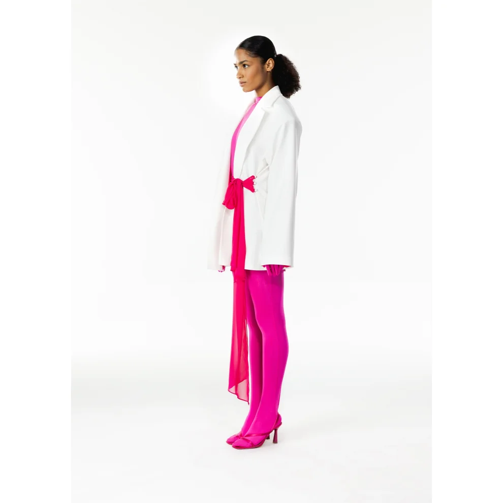 Quatervois - Oversize Jacket With Removable Belt