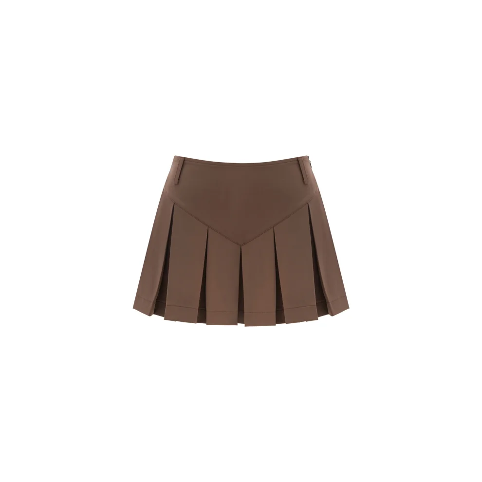 Quatervois - Pleated Mini Skirt