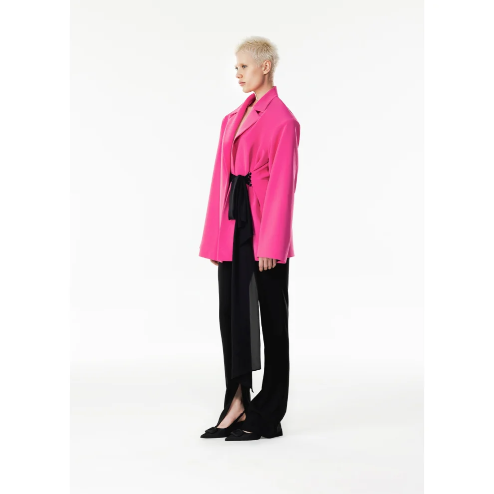 Quatervois - Oversize Jacket With Removable Belt