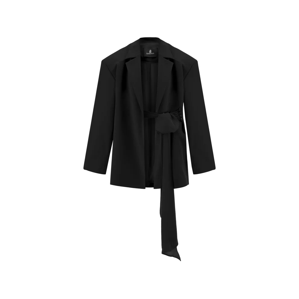 Quatervois - Oversize Jacket With Removable Belt