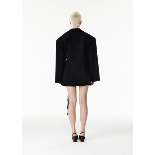 Quatervois - Oversize Jacket With Removable Belt