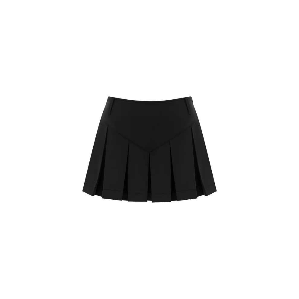 Quatervois - Pleated Mini Skirt