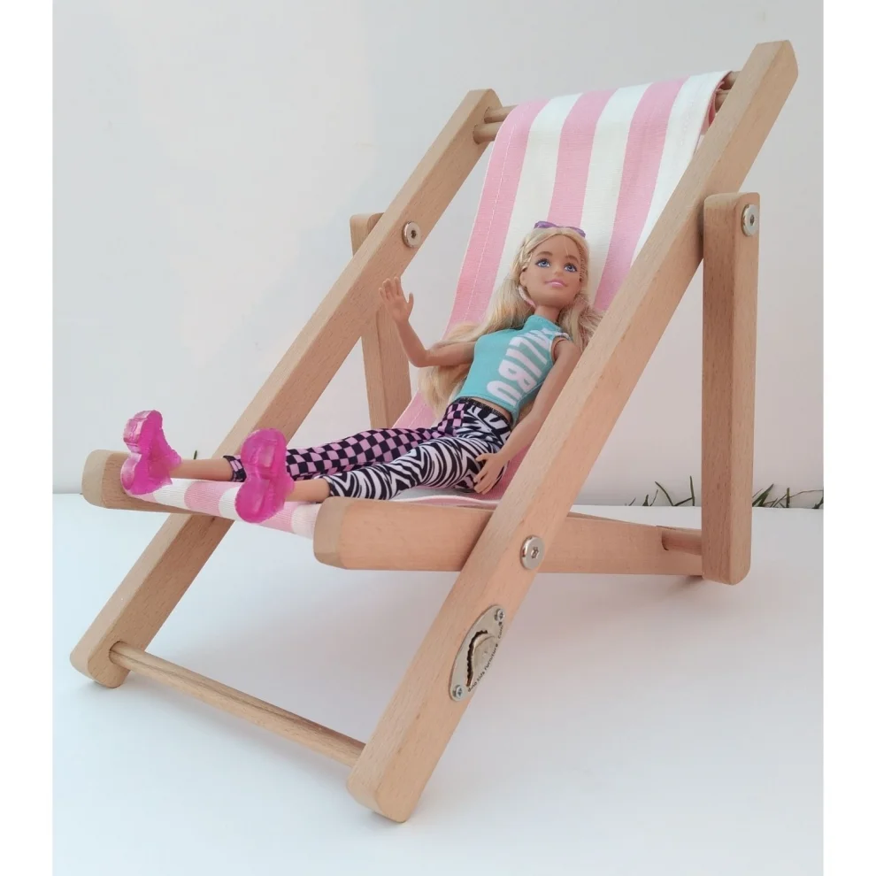 Dino Kids Furniture - Designer Game Natural Wooden Doll Chair