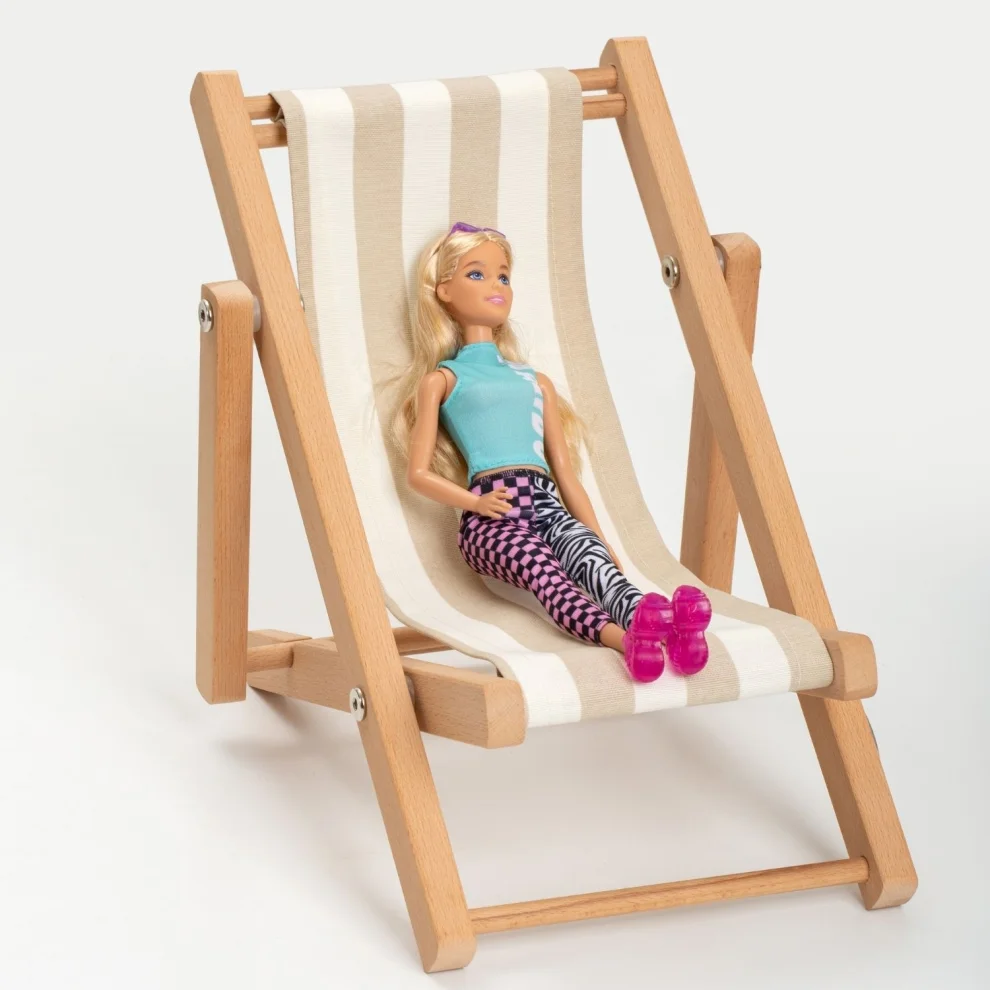 Dino Kids Furniture - Designer Game Natural Wooden Doll Chair