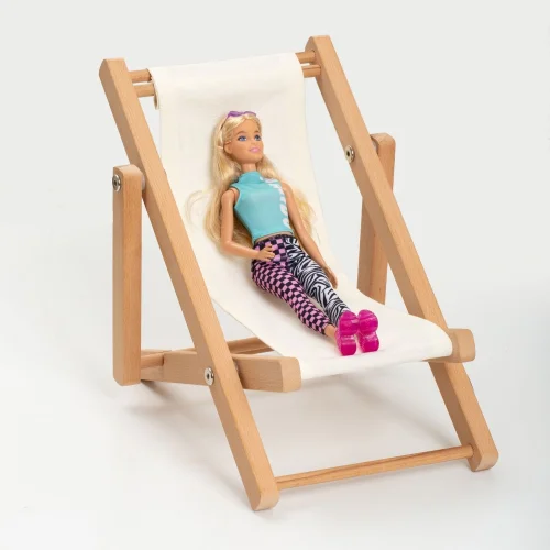 Dino Kids Furniture - Designer Game Natural Wooden Doll Chair