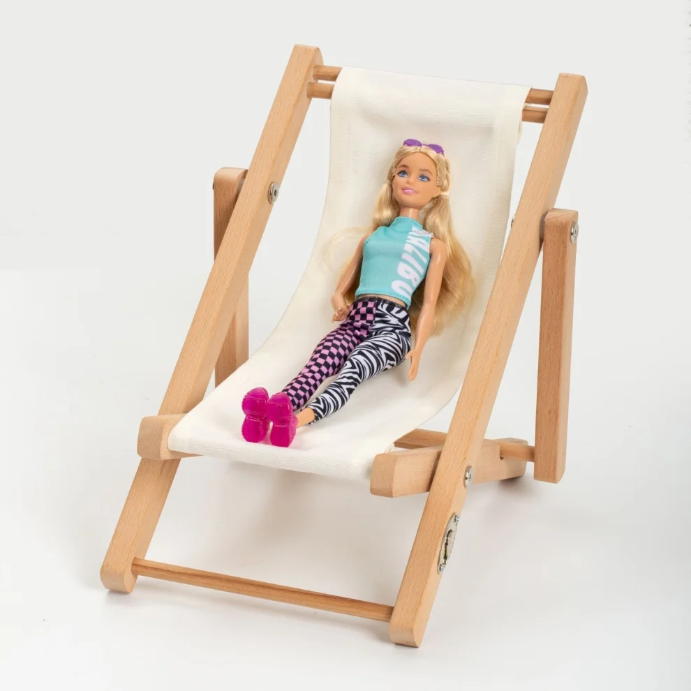 Dino Kids Furniture - Designer Game Natural Wooden Doll Chair