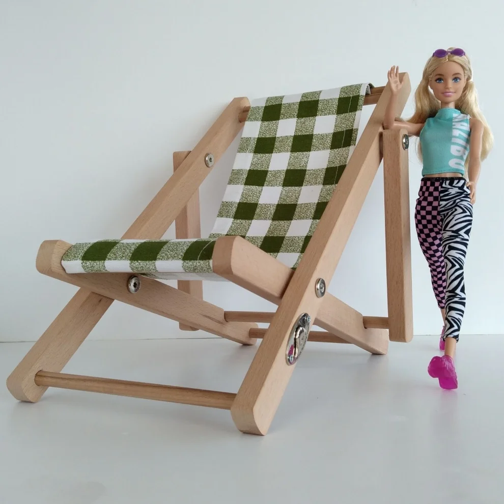 Dino Kids Furniture - Designer Game Natural Wooden Doll Chair