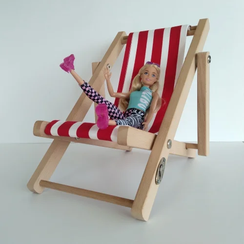 Dino Kids Furniture - Tasarımcı Oyunu Natürel Ahşap Oyuncak Bebek Koltuğu