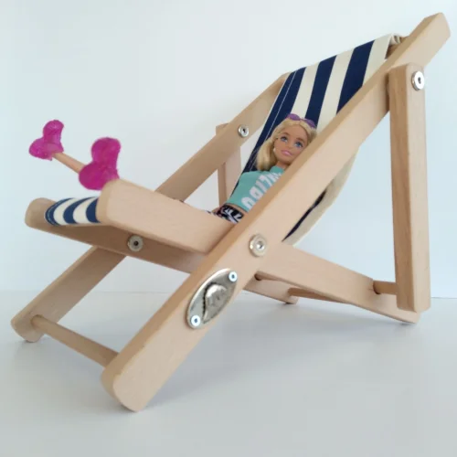 Dino Kids Furniture - Tasarımcı Oyunu Natürel Ahşap Oyuncak Bebek Koltuğu
