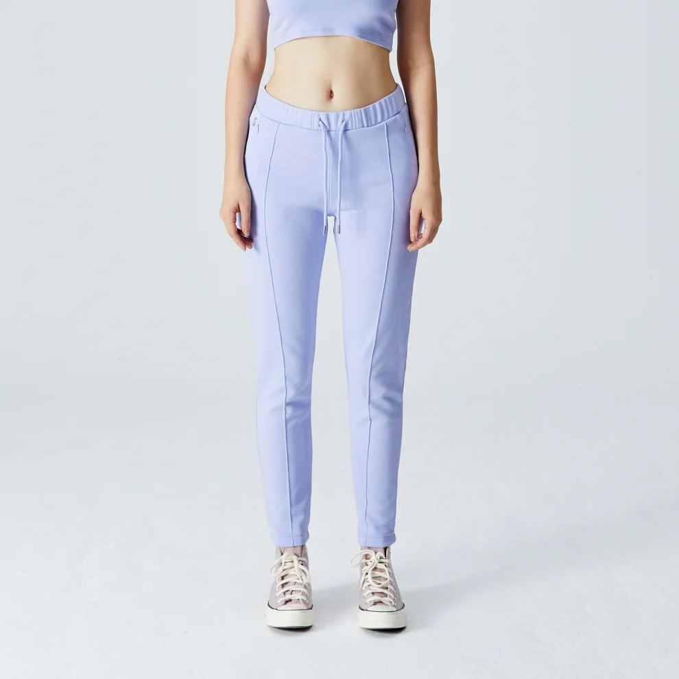 Bassigue Digital Lavender Cotton Skinny Sweatpants XXS Lila hipicon