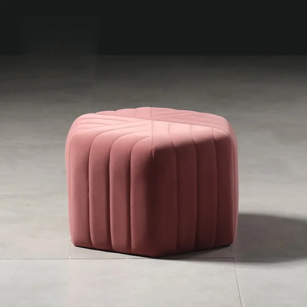 Dusty rose deals pouf