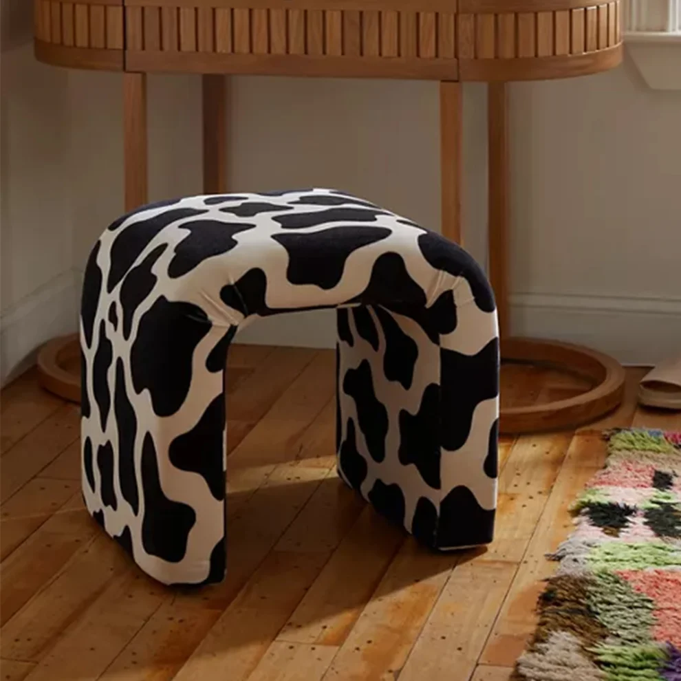 Modabilya - Torino Patterned Pouffe