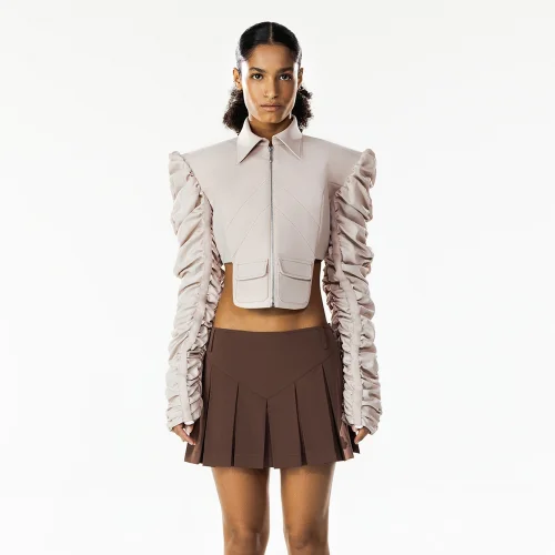 Quatervois - Pleated Mini Skirt