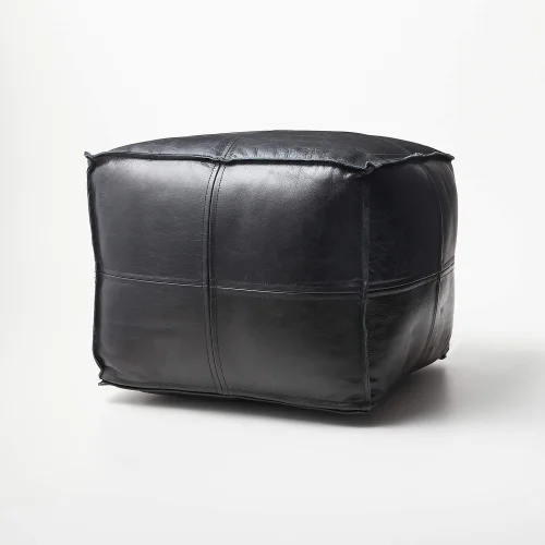 Modabilya - Navara Leather Pouffe